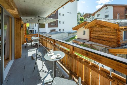 Balkón nebo terasa v ubytování Luxury Residence Colosseo Zermatt