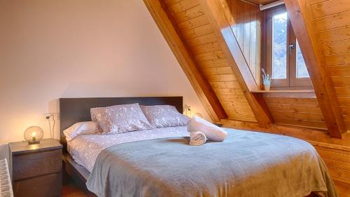 Postel nebo postele na pokoji v ubytování Saplan Real Estate SAUBAGA