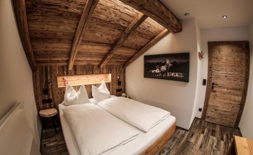 En eller flere senge i et værelse på Ferienhof Alte Post, Apartments