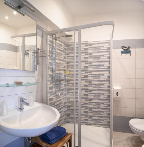 Koupelna v ubytování Hotel Sette Archi
