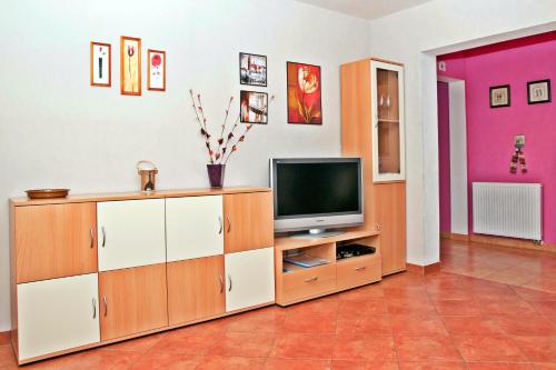 TV a/nebo společenská místnost v ubytování Chata Dvě Sestry