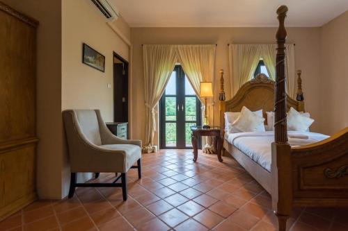 เตียงในห้องที่ Villa Malinee Khao Yai 6 Bedrooms Italian Private Villa