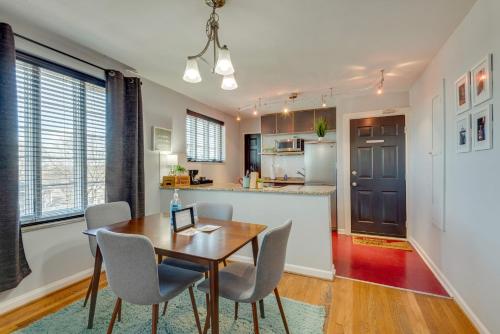a kitchen and dining room with a table and chairs at Nashville Home with A View -203 in Nashville