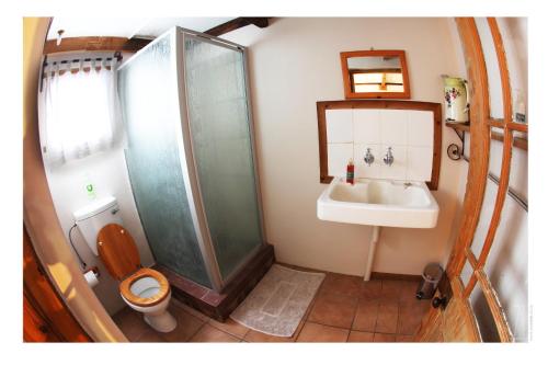 Bilik mandi di Langberg Guest Farm