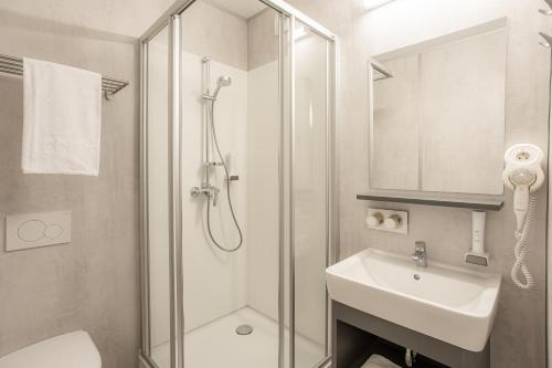 Koupelna v ubytování FairSleep Avia Motel Gmünd