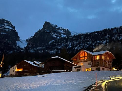 Surrounded by green - Luxury Chalet at the foot of the Dolomites saat musim dingin