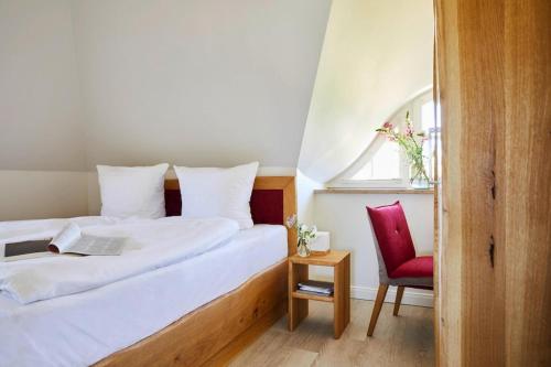 Säng eller sängar i ett rum på Holiday house, Fuhlendorf