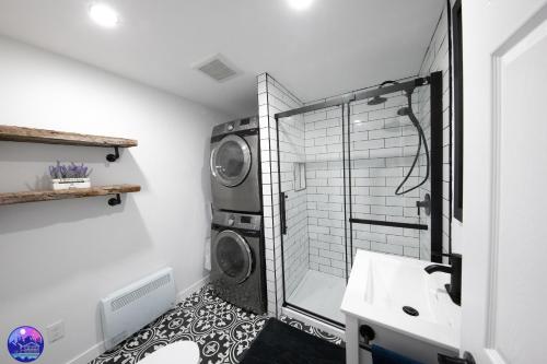 Koupelna v ubytování Chalet de la Montagne