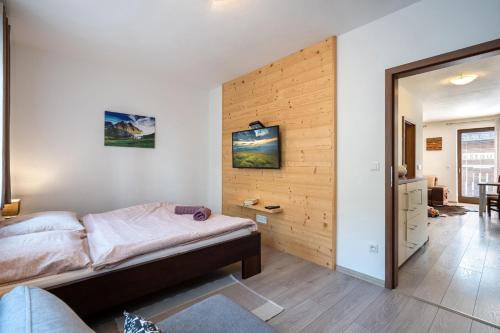 Posteľ alebo postele v izbe v ubytovaní Apartment Anna Chopok 1 110 m - Unique Location - Ski Jasna - Ďumbier - Low Tatras