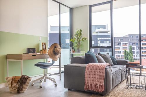 Posezení v ubytování KULA Apartments Parramatta