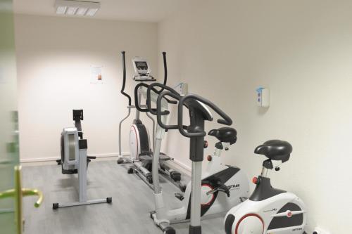 Fitness centrum a/nebo fitness zařízení v ubytování Central Fac