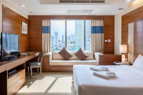 โทรทัศน์และ/หรือระบบความบันเทิงของ โรงแรมจัสมินซิตี้ กรุงเทพฯ (Jasmine City Hotel Bangkok)