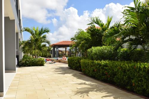Taman di luar Arena Condos Aruba - few steps from Eagle Beach!