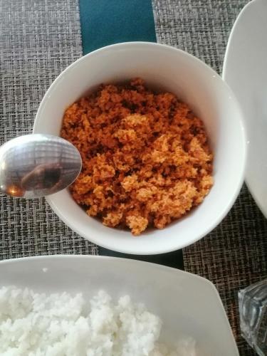 カントリーハウスの敷地内または近くでの食事または食べ物