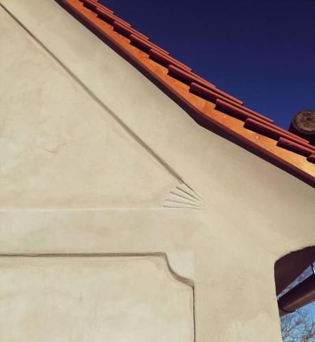 a close up of a roof of a building at Weinstöckl in der Südsteiermark in Leutschach