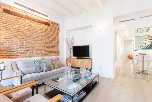 TV a/nebo společenská místnost v ubytování Genteel Home Julio César