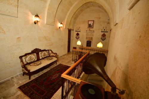 Χώρος καθιστικού στο NOSTALJİ CAVE SUİT HOTEL