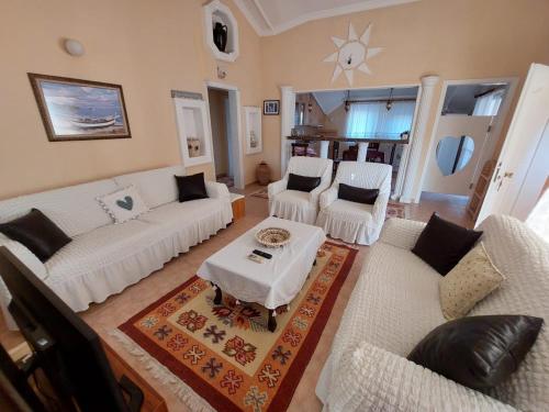 Χώρος καθιστικού στο Dalyan Palace