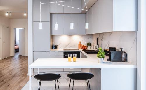 Dapur atau dapur kecil di Emihouse Skyline Apartments
