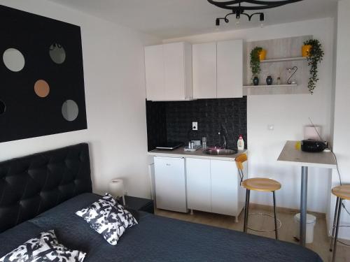 Kuchyň nebo kuchyňský kout v ubytování Apartman_Park