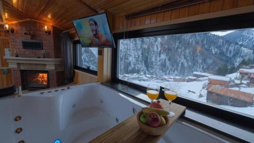 Ayder Villa de Pelit Hotel durante l'inverno