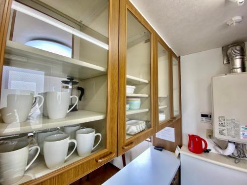 Η κουζίνα ή μικρή κουζίνα στο Hotel EL Tochigi 3 free parking