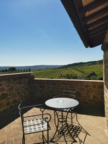 Balkoni atau teres di Borgo Canalicchio Di Sopra Relais