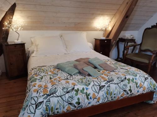 Postel nebo postele na pokoji v ubytování Chambres d'hôtes VILLA ALEXINA