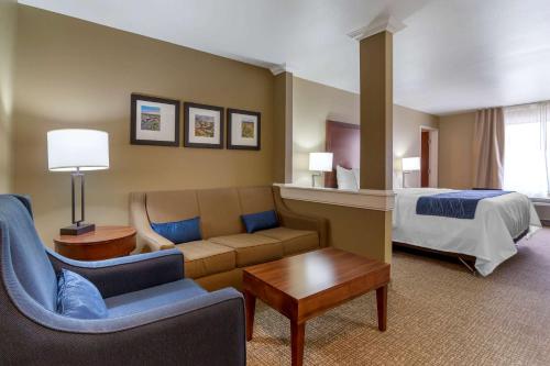 Istumisnurk majutusasutuses Comfort Inn & Suites Mandan - Bismarck