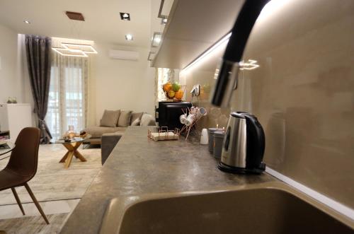 Area soggiorno di LA Larissa Luxury Apartments Stelve