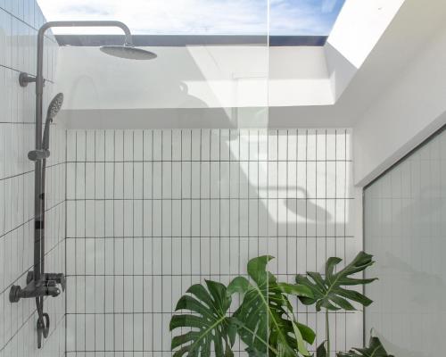 Koupelna v ubytování Hè Maison Boutique Stay & café
