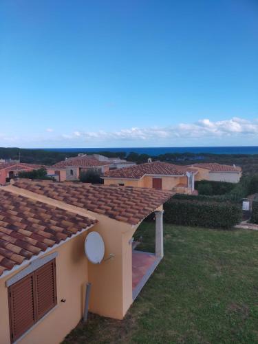 a view of a house with a roof at Gallura Dream villas in Budoni