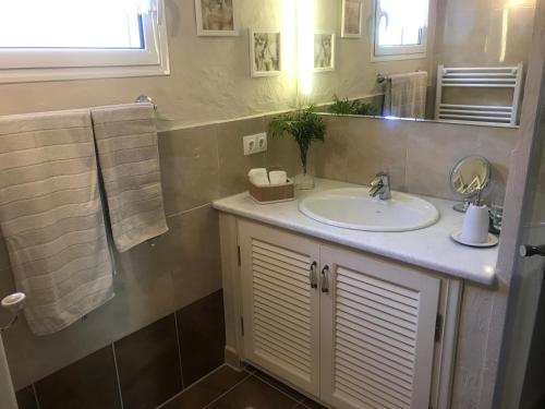 Koupelna v ubytování Ferienhaus Messinia