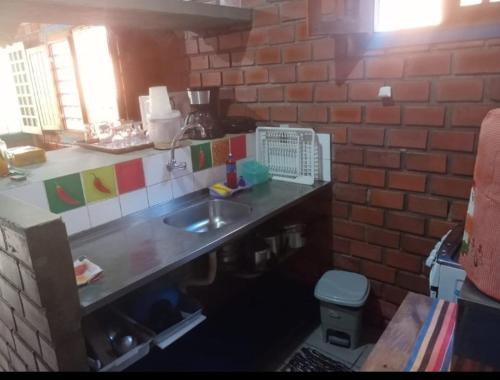 Köök või kööginurk majutusasutuses Prive das Acacias