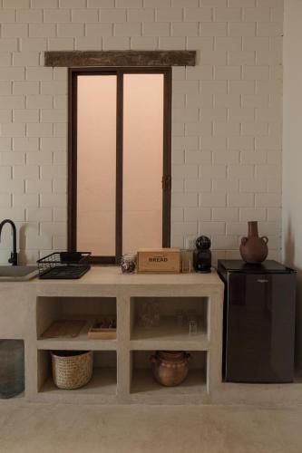 Η κουζίνα ή μικρή κουζίνα στο Narrativ Lofts -Solario- Charming Historic Escape
