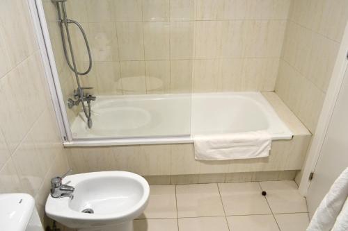 Koupelna v ubytování Hotel Alda Sada Marina