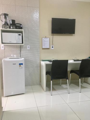Dapur atau dapur kecil di Flats Integração