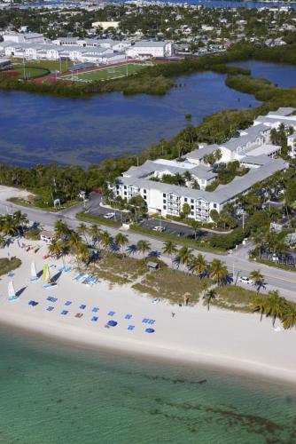 an aerial view of a resort on the beach at Margaritaville Beach House Key West in Key West