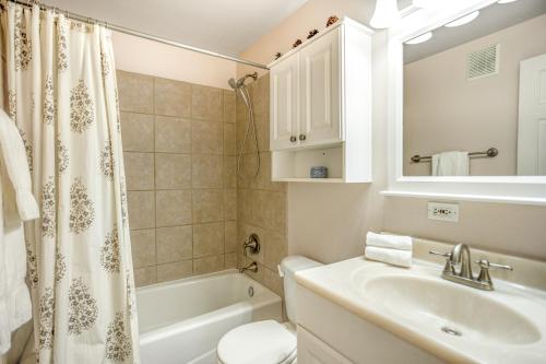 a bathroom with a sink and a toilet and a shower at Vail Dreams in Vail