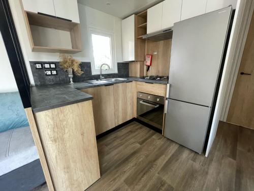 Kuchyň nebo kuchyňský kout v ubytování Vesna Mobil Home