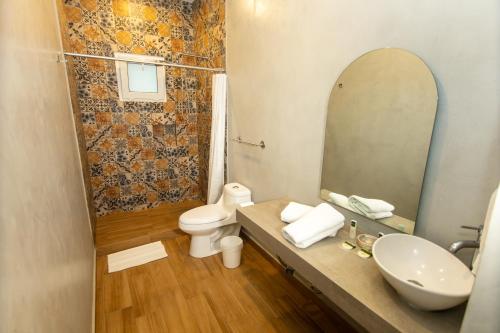 Ένα μπάνιο στο Hotel Citlalli