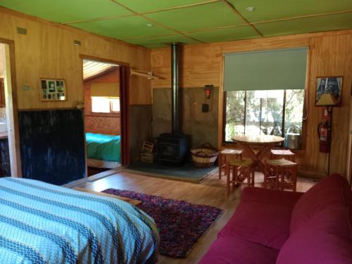 Postel nebo postele na pokoji v ubytování CasaVerde Hostal Ecologico