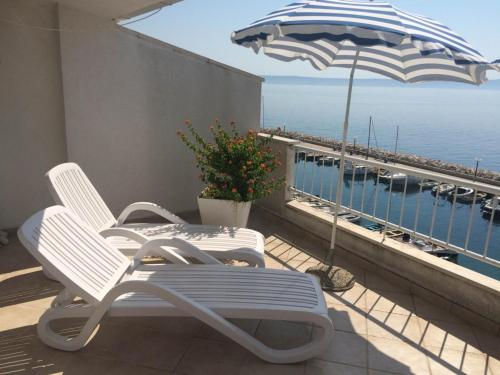 Fotografie z fotogalerie ubytování Apartment in Podgora with sea view, terrace, air conditioning, WiFi 134-3 v Podgoře