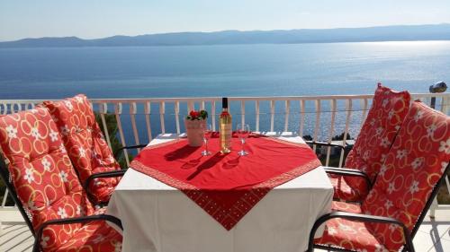 Apartment in Pisak with sea view, balcony, air conditioning, WiFi 90-7