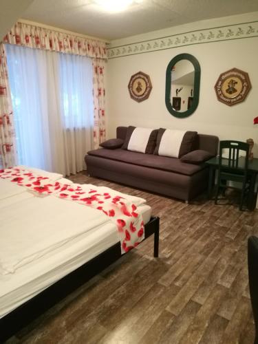 Ένα ή περισσότερα κρεβάτια σε δωμάτιο στο Apartment Christopherhof 11, Grafenwiesen