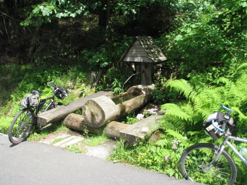 Ein Garten an der Unterkunft Chata-R Mariánská