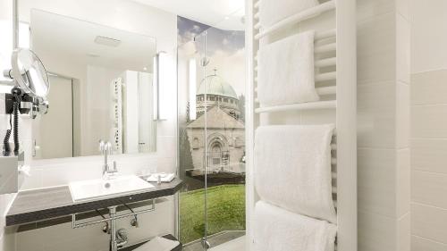 Koupelna v ubytování Hotel Ambiente