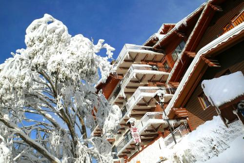 Hotel Pension Grimus v zimě