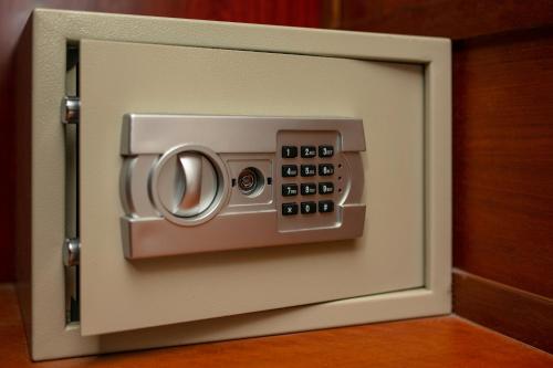 a microwave oven with a control panel on it at Hoi An Riverside Villas & Apartments in Hoi An