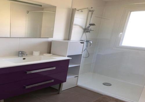 Ένα μπάνιο στο Les cottages du golf